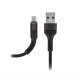 Maxlife MXUC-01 cable USB - USB-C 1,0 m 2A black nylon MXUC-01 BK