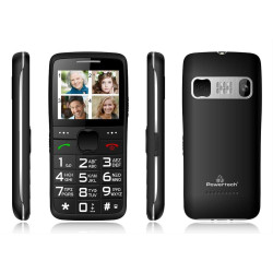 POWERTECH κινητό τηλέφωνο Sentry Eco V2 PTM-18, dual SIM, πλήκτρο SOS, μαύρο POWERTECH κινητό τηλέφωνο Sentry Eco V2 PTM-18, dual SIM, πλήκτρο SOS, μαύρο