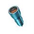 Car Charger WK 65W PD+USB QC3.0 Blue WP-C31