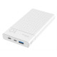 POWERTECH power bank PT-1002 10000mAh, 2x output, PD 20W & QC 18W, λευκό