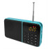POWERTECH ραδιόφωνο & φορητό ηχείο PT-997, LCD, 1200mah, μπλε