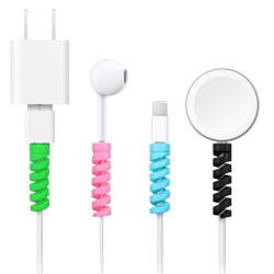 Cable cover (4 pcs) spring protection against plug damage (random colors)