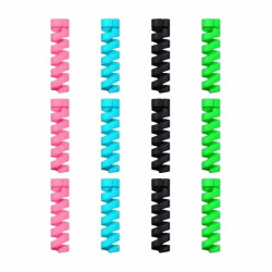 Cable cover (4 pcs) spring protection against plug damage (random colors)