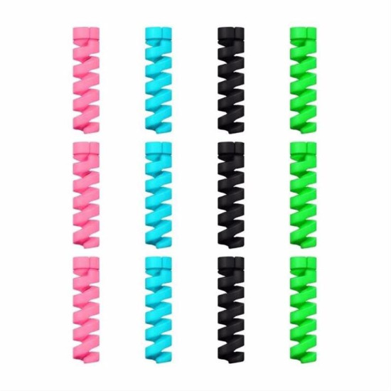 Cable cover (4 pcs) spring protection against plug damage (random colors) Cable cover (4 pcs) spring protection against plug damage (random colors)