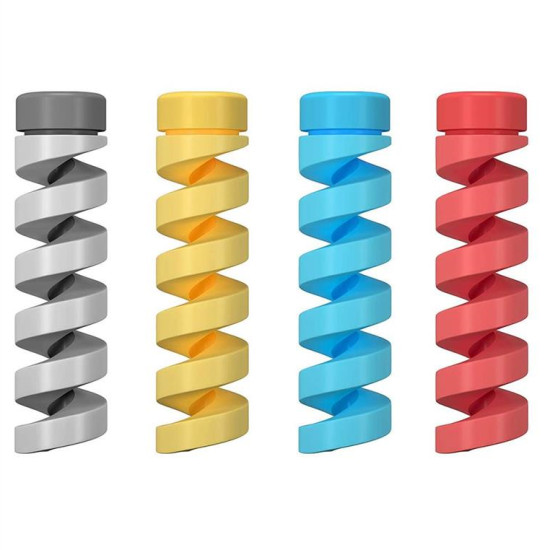 Cable cover (4 pcs) spring protection against plug damage (random colors) Cable cover (4 pcs) spring protection against plug damage (random colors)