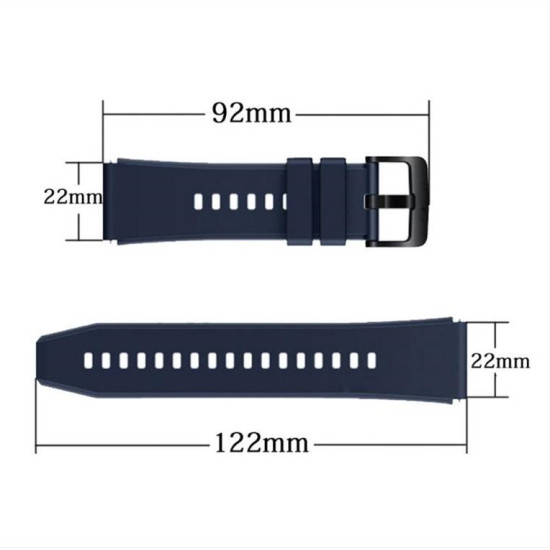 Silicone strap for Huawei Watch GT / GT2 / GT2 Pro blue