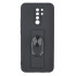 Ring Case silicone case with finger grip and stand for Xiaomi Redmi 9 dark blue
