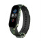 Replacement Camo Silicone Wristband TPU Strap Bracelet Bangle For Xiaomi Mi Band 6 / Mi Band 5 Camo Green
