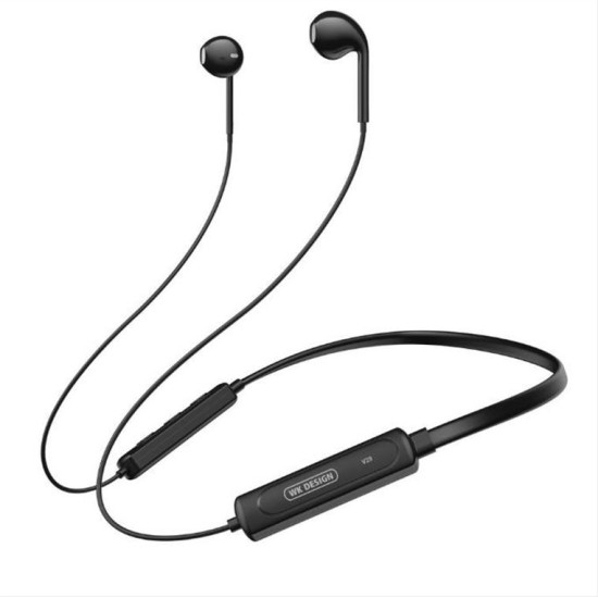 WK Design V29 Necklace Wireless Earphone Bluetooth black WK Design V29 Necklace Wireless Earphone Bluetooth black