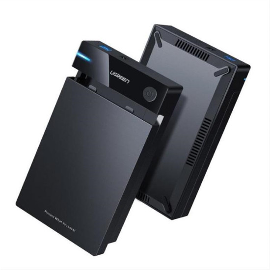 Ugreen HDD bay SATA 3.5 '' HDD enclosure USB 3.0 black (50422)
