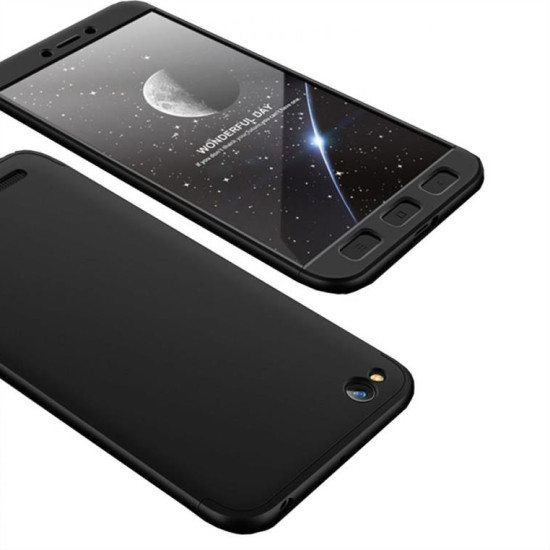 GKK 360 Protection Case Front and Back Case Full Body Cover Xiaomi Redmi 5A black GKK 360 Protection Case Front and Back Case Full Body Cover Xiaomi Redmi 5A black