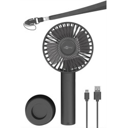 GOOBAY ανεμιστήρας χειρός 49645, με βάση, USB, μαύρος GOOBAY ανεμιστήρας χειρός 49645, με βάση, USB, μαύρος