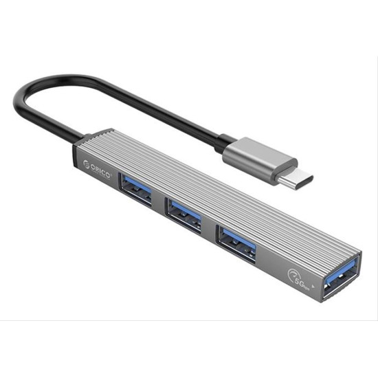 ORICO USB-C hub AH-13, 4x USB ports, γκρι