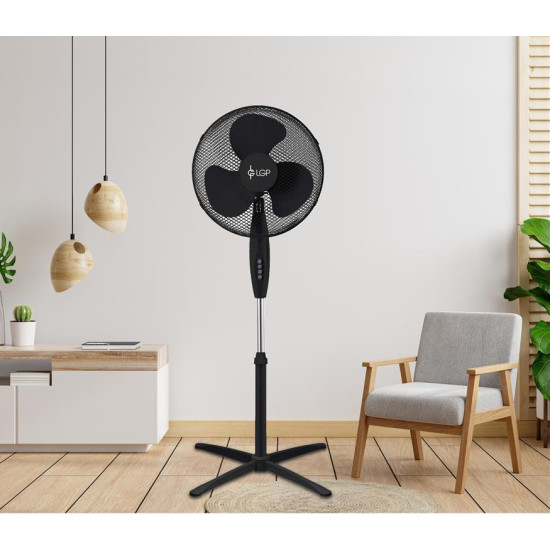 LGP STAND FAN 16" 40CM 45W BLACK LAM111870 LGP STAND FAN 16" 40CM 45W BLACK LAM111870