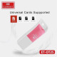 Card reader Earldom ET-OT25, Micro SD, Pink