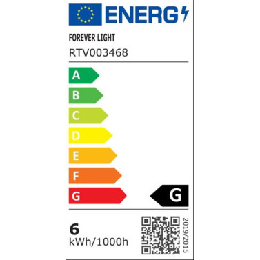 LED bulb E27 C37 6W 4500K 480lm Forever Light