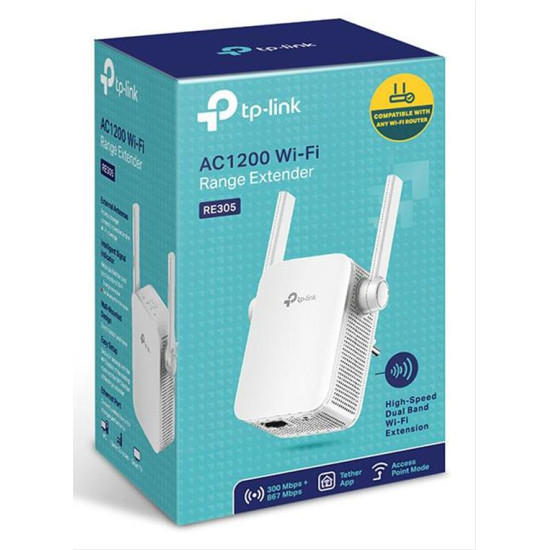 TP-LINK AC1200 Wi-Fi Range Extender RE305, dual band, Ver. 3.0