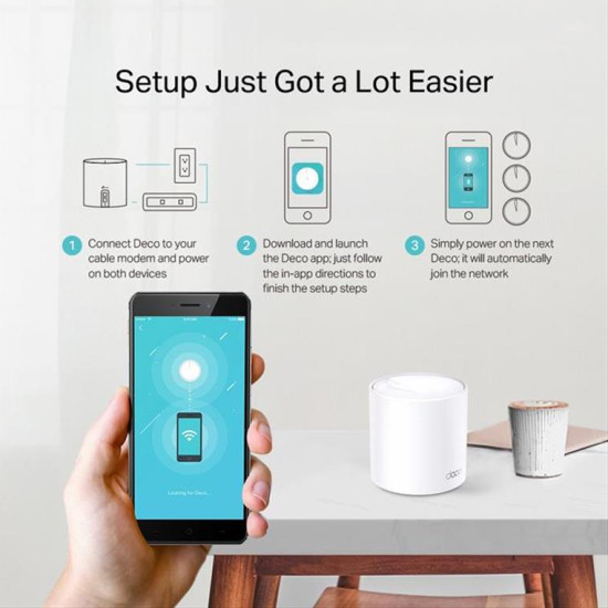 TP-LINK Mesh WiFi 6 access point Deco X20, AX1800 Dual Band, 2τμχ, V.2.0