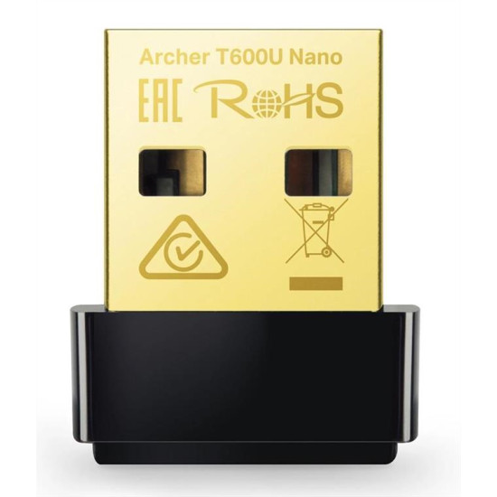 TP-LINK ασύρματος nano USB αντάπτορας ARCHER-T600UNANO, AC600, Ver. 1.0 TP-LINK ασύρματος nano USB αντάπτορας ARCHER-T600UNANO, AC600, Ver. 1.0