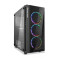 POWERTECH Gaming case , tempered glass, 4x 120mm fans (3x RGB) PT-743
