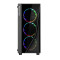 POWERTECH Gaming case , tempered glass, 4x 120mm fans (3x RGB) PT-743