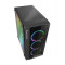 POWERTECH Gaming case , tempered glass, 4x 120mm fans (3x RGB) PT-743