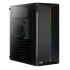 Θήκη υπολογιστή AEROCOOL mid tower, 192,5x412,5x392mm, 1x ανεμιστήρας RGB SPLIT-G-BK-V1
