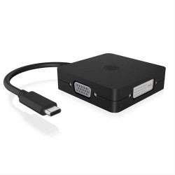 Σταθμός σύνδεσης από USB Type-C σε DisplayPort, HDMI, DVI-D ή VGA, με καλώδιο 0.15m IB-DK1104-C Σταθμός σύνδεσης από USB Type-C σε DisplayPort, HDMI, DVI-D ή VGA, με καλώδιο 0.15m IB-DK1104-C