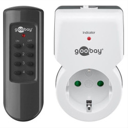 Set of programmable socket for indoor use, with 4-channel remote control, 1100W, 94501