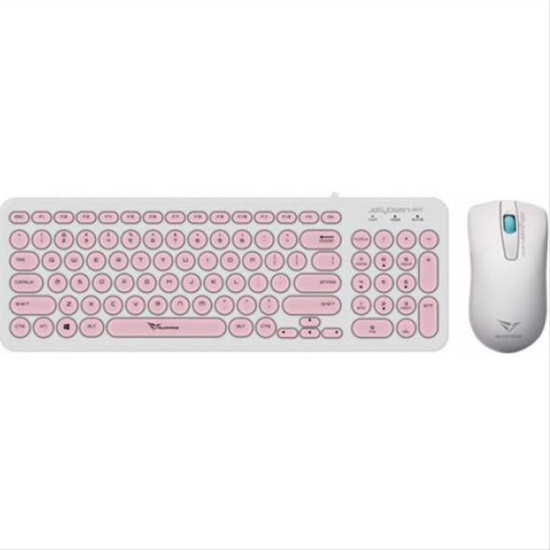ALCATROZ WIRED MOUSE AND KEYBOARD JELLYBEAN W.PEACH U2000WP