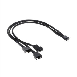 Καλώδιο Y-Splitter, For fan, 4PIN to 3x4PIN, 0.3m, Μαυρο - 18321 Καλώδιο Y-Splitter, For fan, 4PIN to 3x4PIN, 0.3m, Μαυρο - 18321