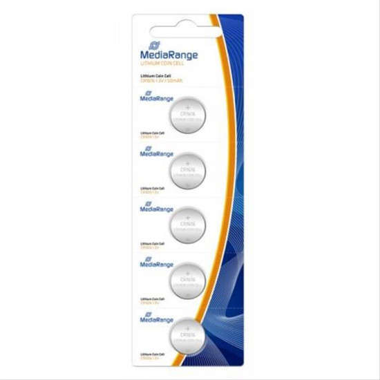 MEDIARANGE Μπαταρία λιθίου CR1616 3V, 5τμχ, MRBAT135