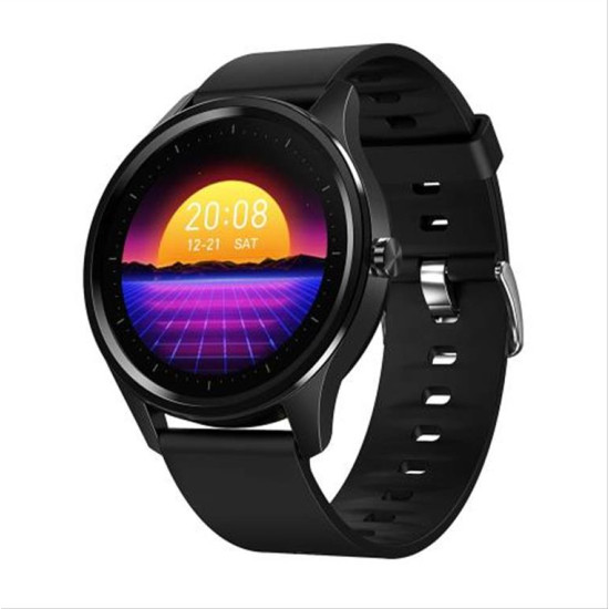 No.1 Smartwatch Fitness Tracker "Berlin" Black Silicone FWDT55