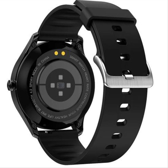 No.1 Smartwatch Fitness Tracker "Berlin" Black Silicone FWDT55