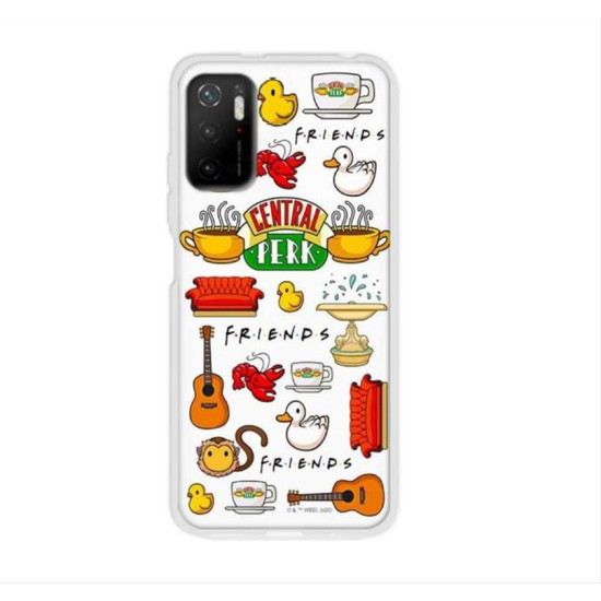 Phone Case Friends 014 Friends for Xiaomi Redmi Note 10 5G / POCO M3 PRO White WPCFRDS9601