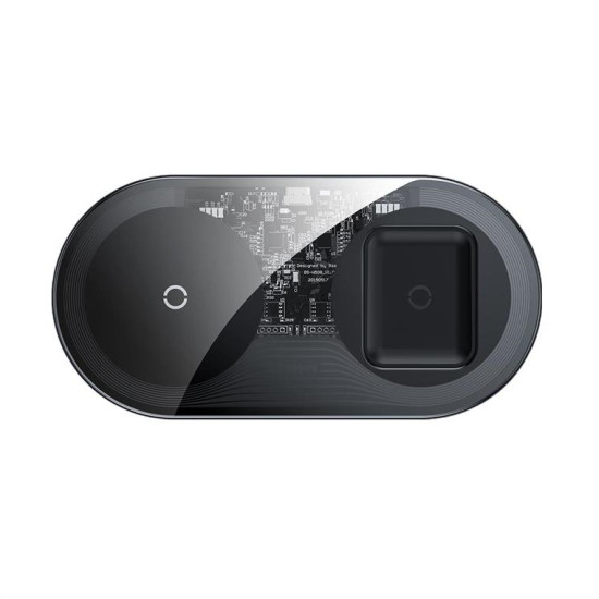 Baseus wireless charger Simple 2in1 18W transparent BRA010657
