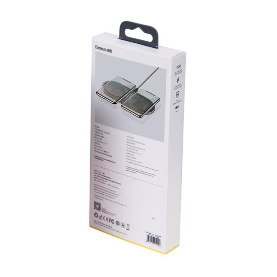 Baseus wireless charger Simple 2in1 18W transparent BRA010657