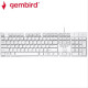 GEMBIRD MULTIMEDIA CHOCOLATE KEYBOARD USB US LAYOUT WHITE