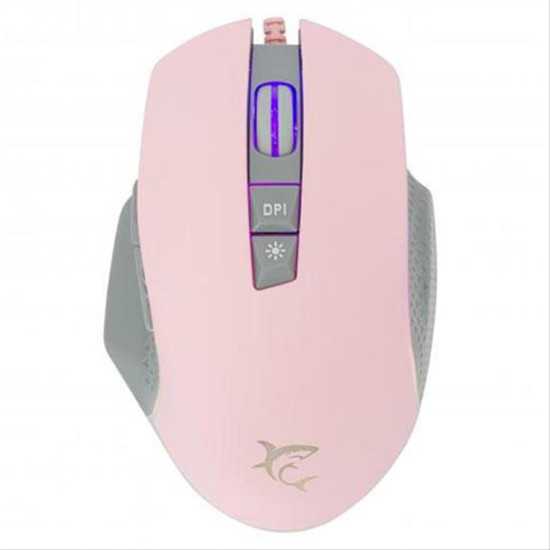 WHITE SHARK RGB GAMING MOUSE GARETH 6400 DPI PINK GM-5009