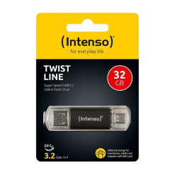 Intenso USB Drive 3.0 USB-A USB-C Twist Line 32GB - 3539480