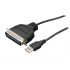 POWERTECH Καλώδιο USB 2.0 σε παράλληλο 36pin(M), copper, 1.5m
