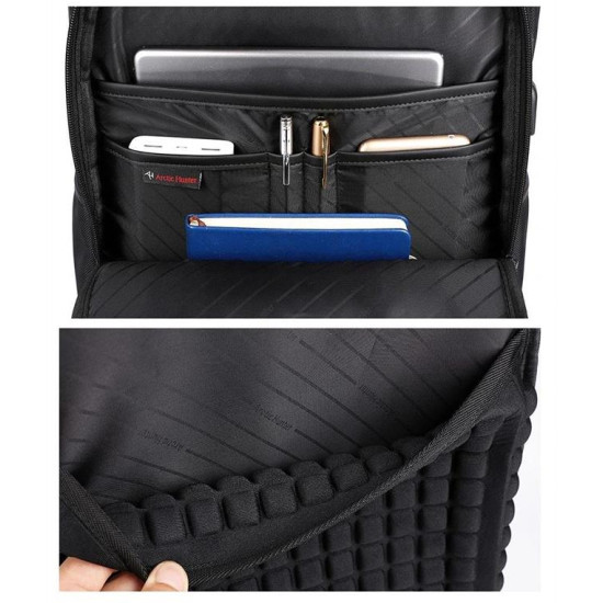 ARCTIC HUNTER τσάντα πλάτης B00120C-GY με θήκη laptop 15.6", γκρι