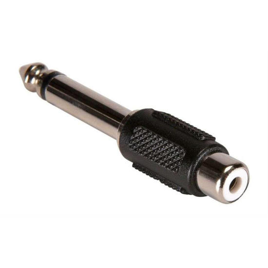 POWERTECH αντάπτορας mono 6.35mm σε RCA CAB-J025, μαύρος, 5τμχ POWERTECH αντάπτορας mono 6.35mm σε RCA CAB-J025, μαύρος, 5τμχ