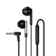 XO wired earphones EP30 jack 3,5mm black
