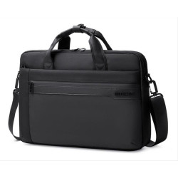GOLDEN WOLF τσάντα ώμου GW00010, με θήκη laptop 15.6", 12L, μαύρη