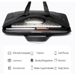 GOLDEN WOLF τσάντα laptop GW00010, 15.6", 12L, μαύρη