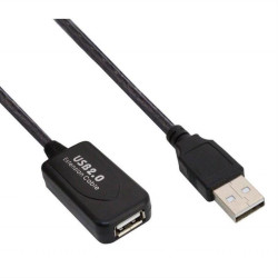 POWERTECH καλώδιο USB 2.0 με ενισχυτή CAB-U041, 10m, μαύρο POWERTECH καλώδιο USB 2.0 με ενισχυτή CAB-U041, 10m, μαύρο