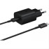 Samsung Charger Set, Travel Adaptor Black EP-TA800 + USB Type-C Data Cable Black DG977BBE
