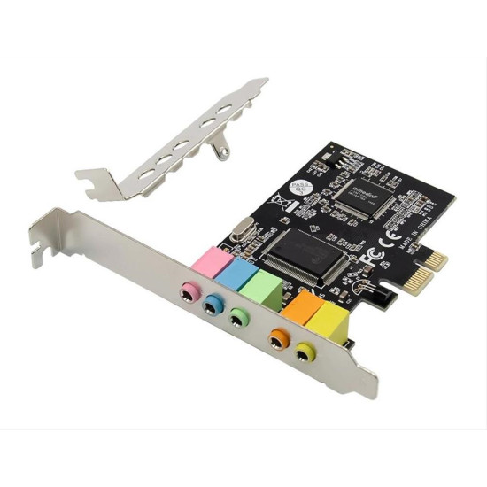 POWERTECH κάρτα επέκτασης PCIe σε 6x channel audio ST17, CM8738