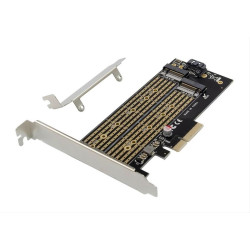 POWERTECH κάρτα επέκτασης 4x PCIe σε M.2 B & M Key NVMe ST531 POWERTECH κάρτα επέκτασης 4x PCIe σε M.2 B & M Key NVMe ST531